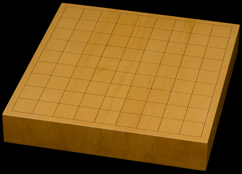 本榧卓上将棋盤　1寸8分（ハギ盤）