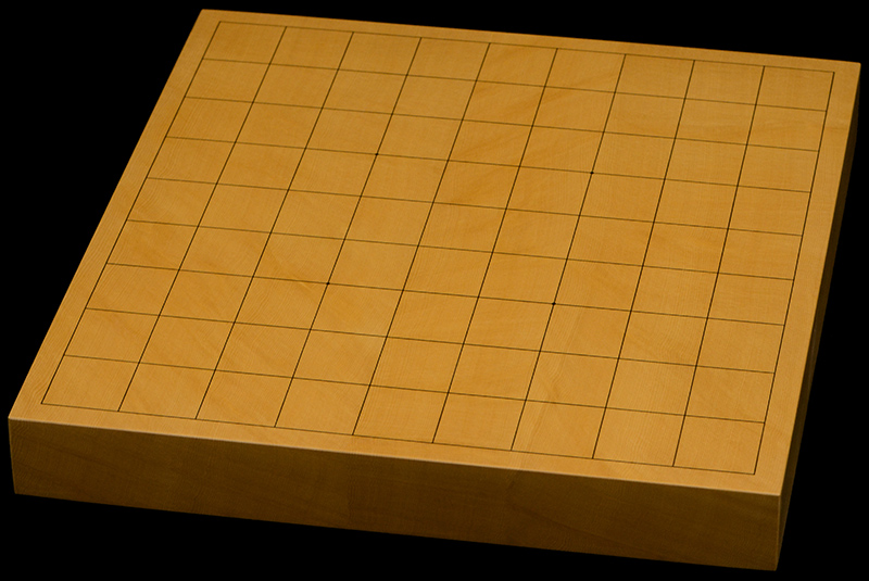 本榧卓上将棋盤　1寸4分（ハギ盤）