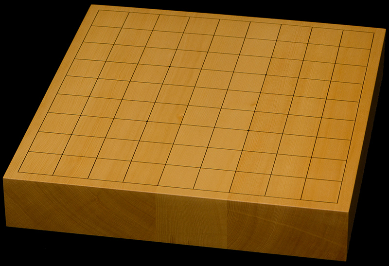 本榧卓上将棋盤　1寸9分（ハギ盤）