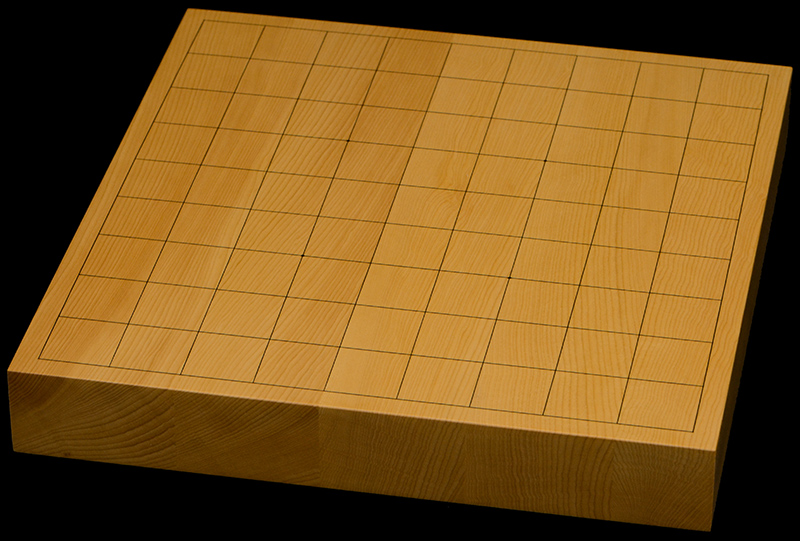 本榧卓上将棋盤　1寸5分（ハギ盤）