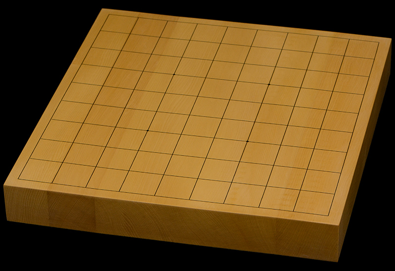 本榧卓上将棋盤　1寸5分（ハギ盤）