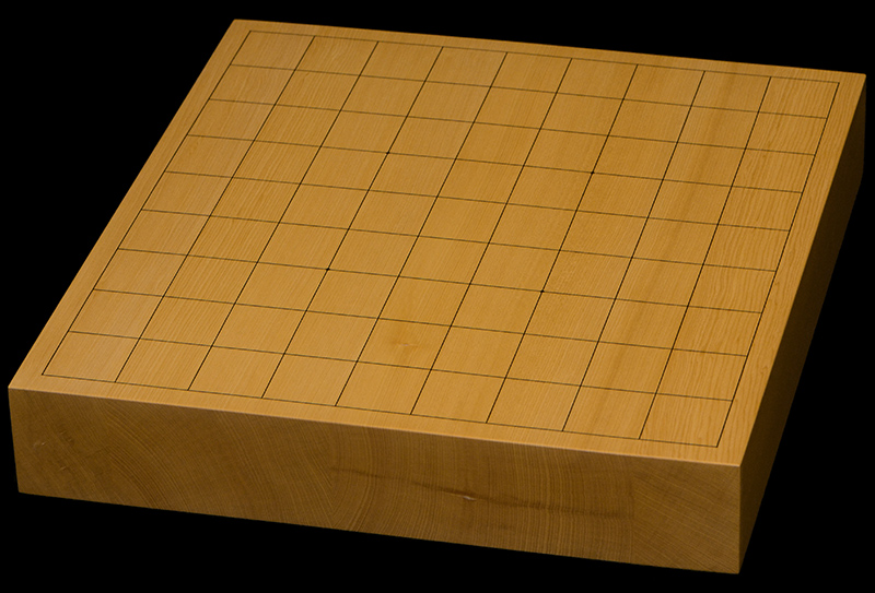 本榧卓上将棋盤　1寸9分（ハギ盤）