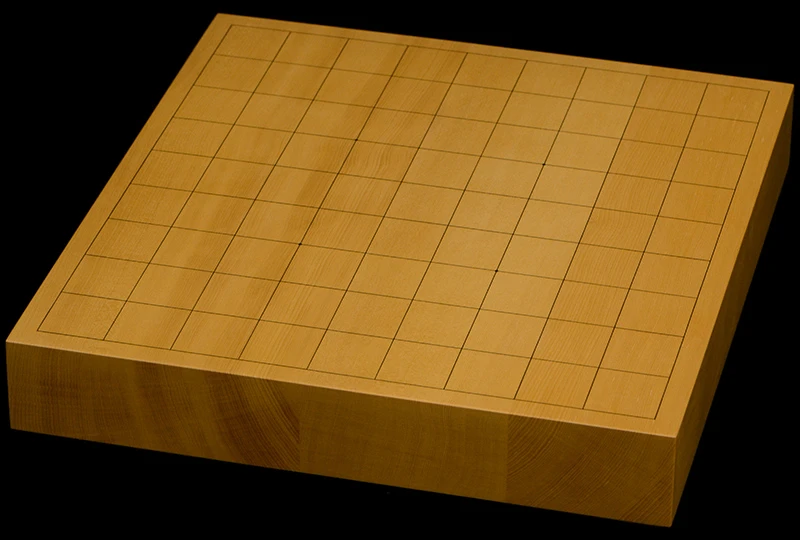 本榧卓上将棋盤　1寸7分（ハギ盤）