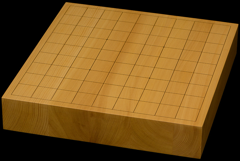 本榧卓上将棋盤　2寸（ハギ盤）