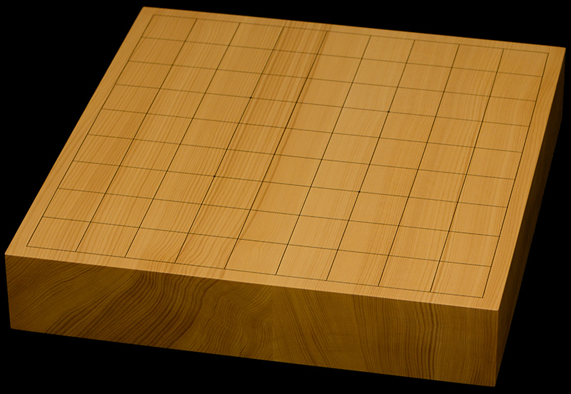 本榧卓上将棋盤　2寸（ハギ盤）