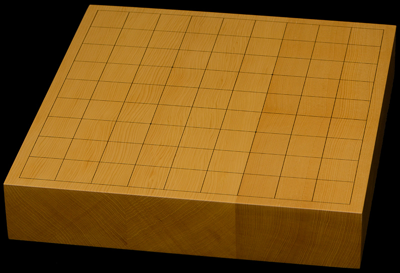 本榧卓上将棋盤　2寸1分（ハギ盤）