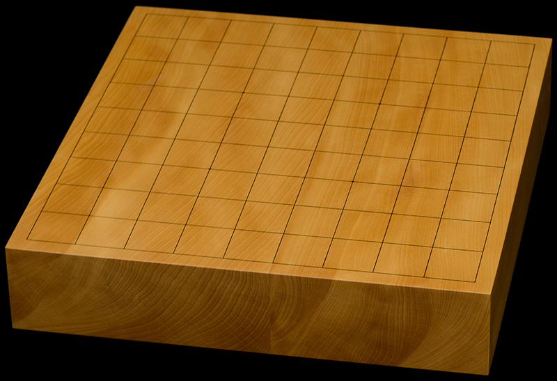 本榧卓上将棋盤　2寸2分（ハギ盤）