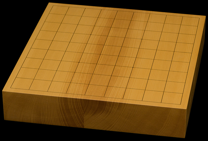 本榧卓上将棋盤　2寸1分（ハギ盤）