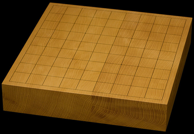 本榧卓上将棋盤　2寸1分（ハギ盤）