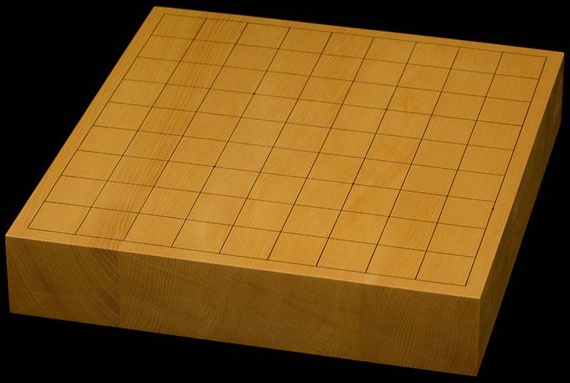 本榧卓上将棋盤　2寸1分（ハギ盤）