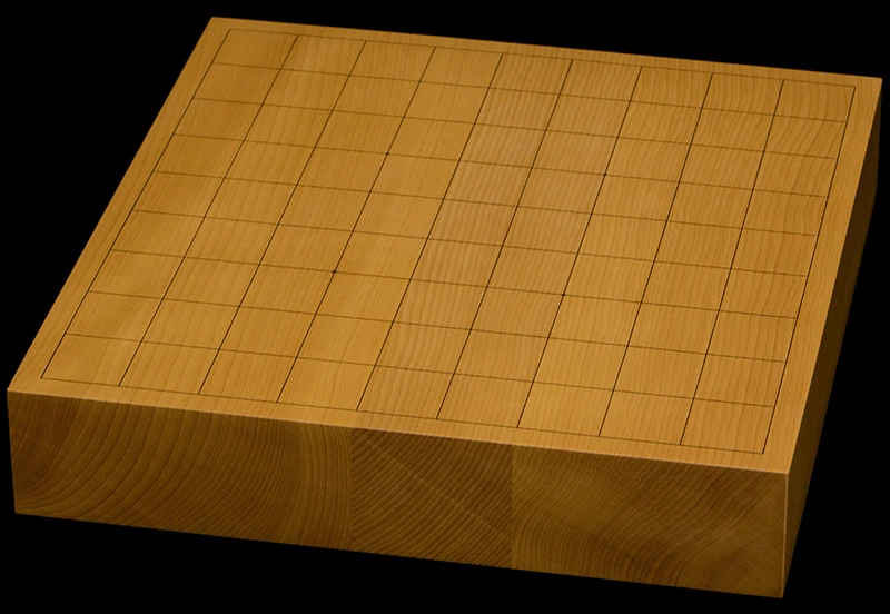 本榧卓上将棋盤　2寸1分（ハギ盤）