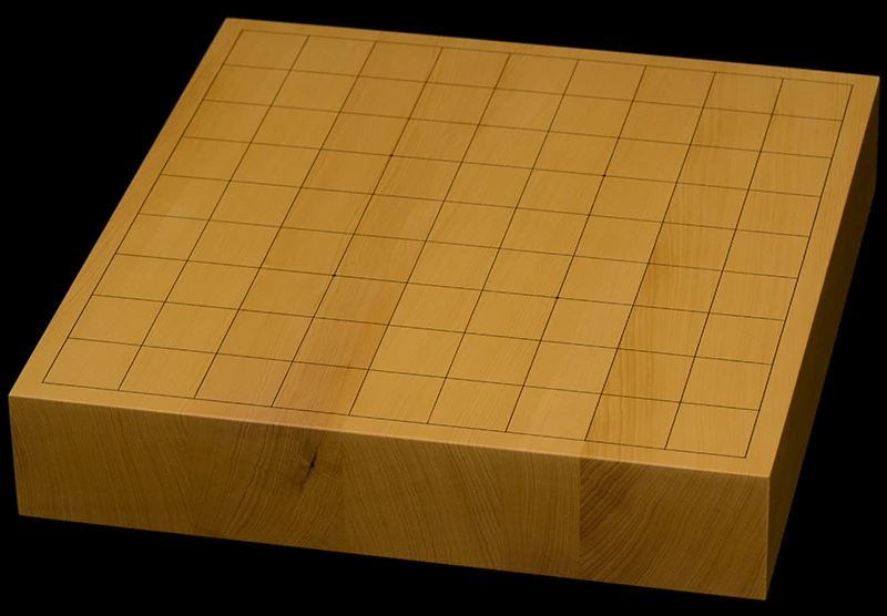 本榧卓上将棋盤　2寸1分（ハギ盤）