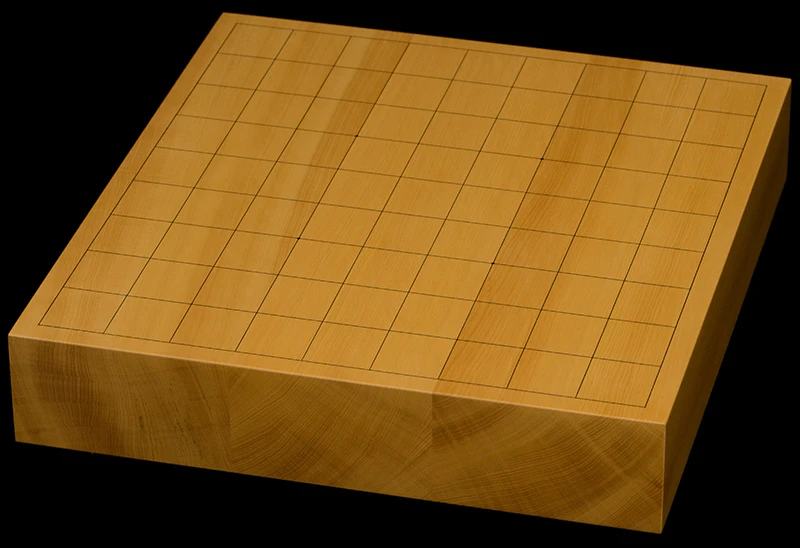 本榧卓上将棋盤　2寸1分（ハギ盤）