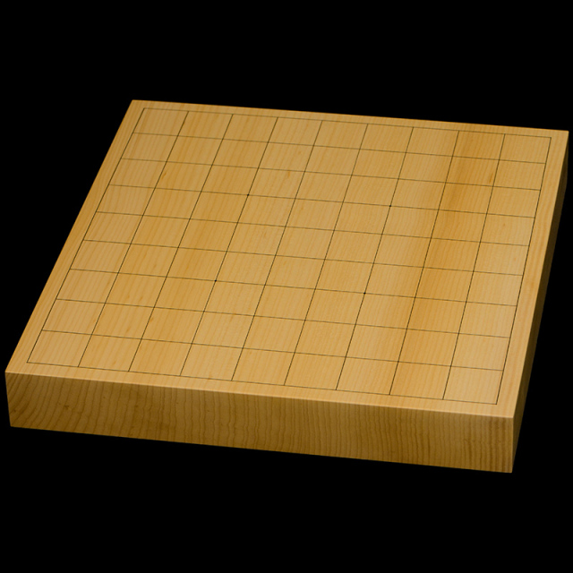 国産本榧卓上将棋盤　1寸5分（一枚板・天地柾）　sb10525