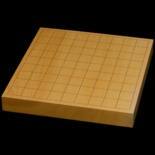 国産本榧卓上将棋盤 1寸4分(一枚板・木裏) sb10550