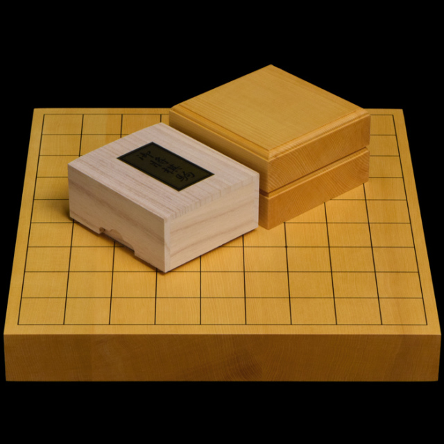 本榧1.5寸卓上将棋盤セット（ハギ盤　極上）